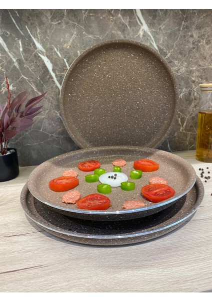 3’lü Granit Pizza Tepsi
