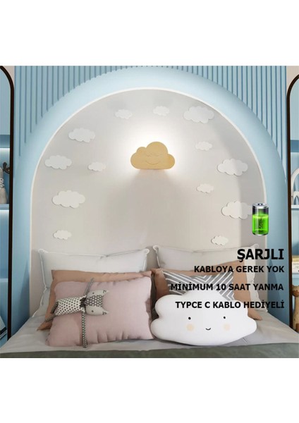Çocuk Şarjlı Aplik/gece Lambası - Gün Işığı