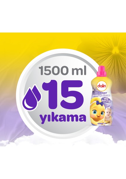 Çamaşır Yumuşatıcı Konsantre 1500ML Düş Bahçesi (3 Lü Set) (Bebeklere Özel) fırsatları