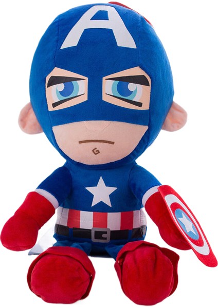 27CM Marvel Süper Kahraman Peluş Oyuncak Avengers Iron Man Spiderman Peluş Oyuncak (Yurt Dışından)