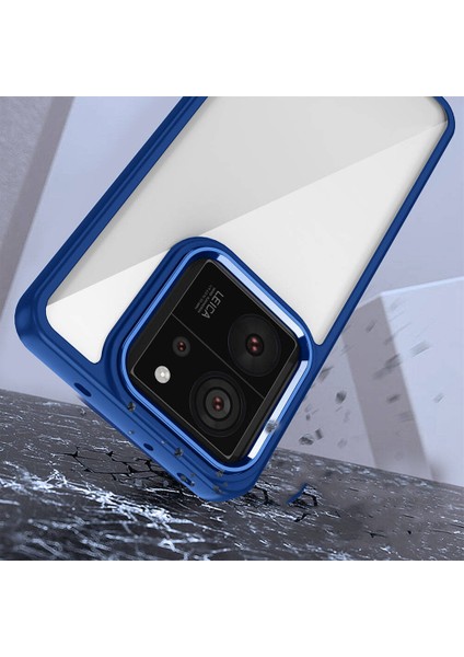 Xiaomi Mi 13T Kılıf Rntc Flora Kapak-Mavi