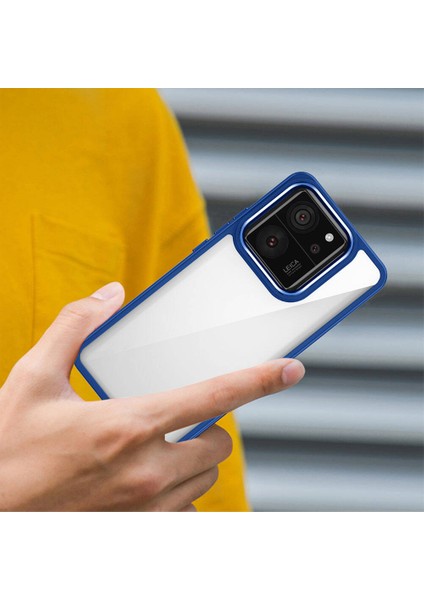 Xiaomi Mi 13T Kılıf Rntc Flora Kapak-Mavi