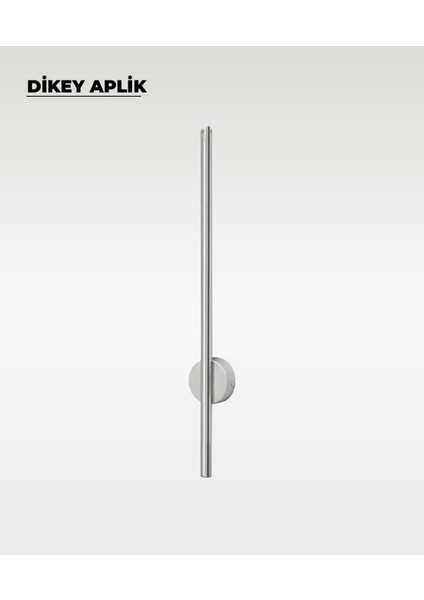 12W Krom Dikey Aplik, Gri, Metal, G9, Gün Işığı, Dekoratif, Parlaklık modelleri