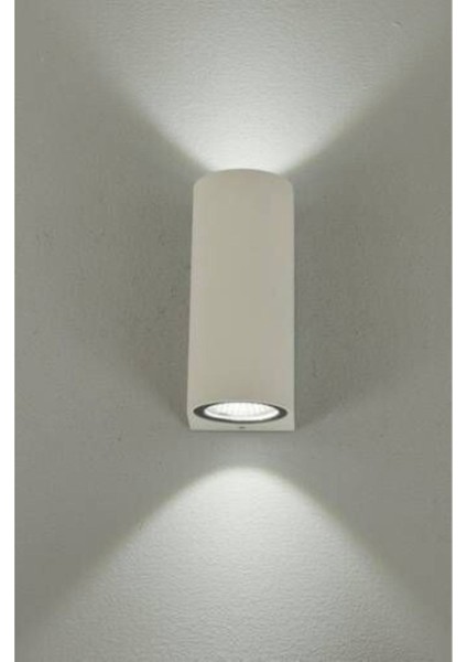 20 Adet Iç Dış Mekan Dekoratif Çift Yönlü Modern Aplik Oval Beyaz