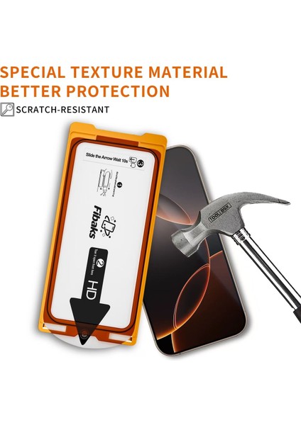 Xiaomi Redmi 13 Uyumlu Kolay Uygulama Aparatlı Çerçeveli Tam Kapatan Cam Ekran Koruyucu