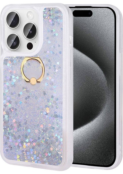 Apple iPhone 15 Pro Uyumlu Rntc Milce Kapak-Gümüş