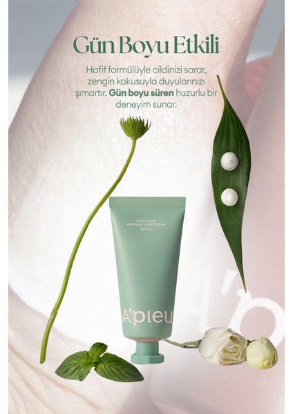 Shea Yağı Içeren Nemlendirici El Kremi A'pıeu Juicy Pang Perfume Hand Cream (Basil)
