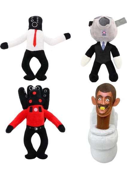 Skibidi Tuvalet Peluş Oyuncak, 11 Inçlik Speakerman Bosses Peluş Oyuncak, Doldurulmuş Hayvan Peluş Oyuncak, Peluş Oyuncak, (Yurt Dışından)
