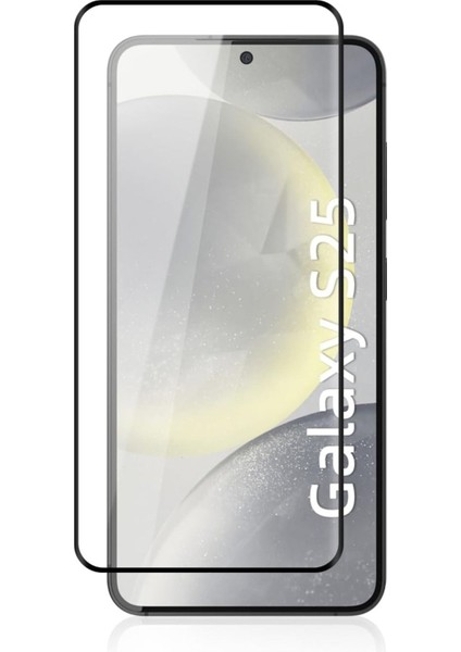 Galaxy S25 Kırılmaz Cam Tam Ekran Koruyucu 150CC Antistatik Büyük Kenar 9h Gerçek Temperli Koruma