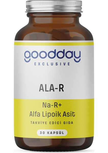 Ala-R 30 Kapsül Sodyum ile Alfa Lipoik Asit İçeren Bitkisel Antioksidan