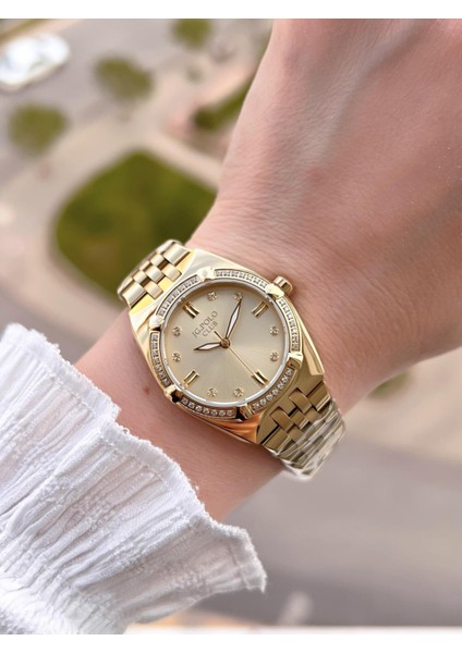 Çelik Kasa & Kordon Kararma ve Renk Atma Yapmaz Kadın Kol Saati+Bileklik JG04410.4 fiyatları
