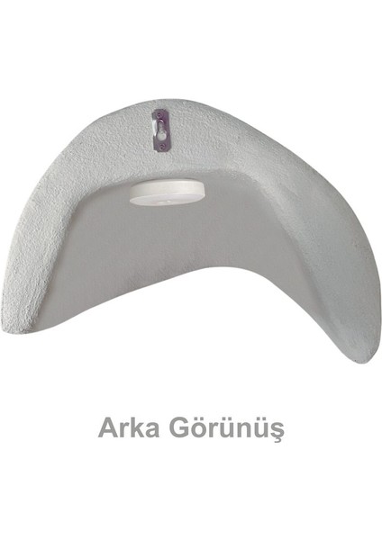 Lore Serisi Aplik - Şarjlı Ledli - 36 cm - Beton Grisi