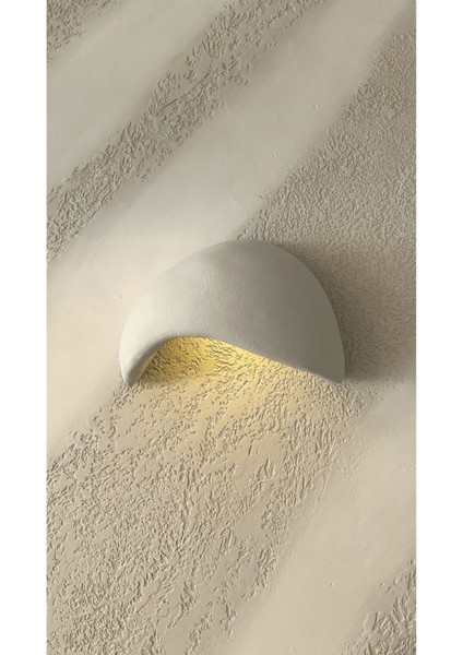 Lore Serisi Aplik - Şarjlı Ledli - 36 cm - Beton Grisi