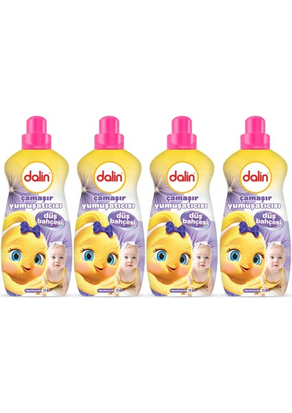 Çamaşır Yumuşatıcı Konsantre 1500ML Düş Bahçesi (4 Lü Set) (Bebeklere Özel)