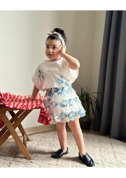 Çiçekli Balon Etekli Kombin fiyatları