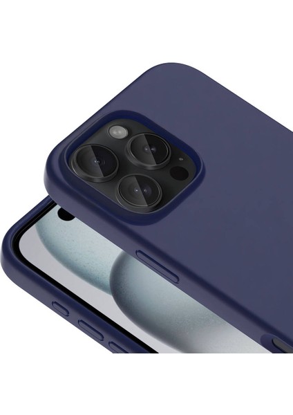 Apple iPhone 16 Pro Kılıf Magsafe Şarj Özellikli Sıvı Teknolojili Silinebilir Sert Rntc Kivi Kapak-Natürel