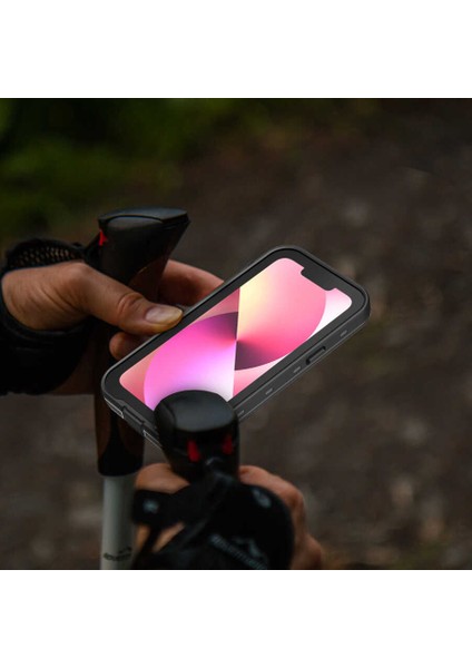 Apple iPhone 13 Mini Uyumlu 1-1 Su Geçirmez Kılıf-Siyah