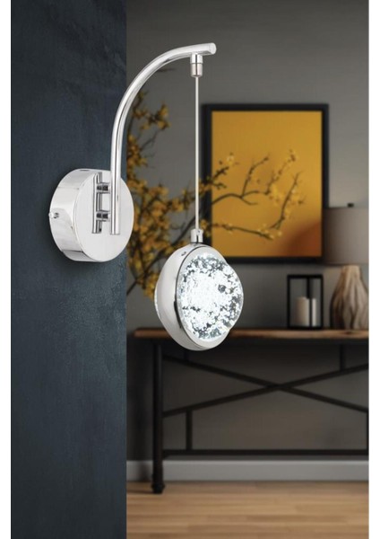 Modern gümüş metal led aydınlatma, şık ve kaliteli ev dekorasyonu için ideal. fırsatları