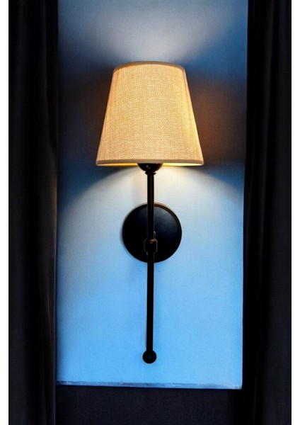 Siyah Kablosuz Pilli Aplik, Tak ve Çalıştır, Kolay Kullanım, Metal Materyal, G9 Duy fırsatları