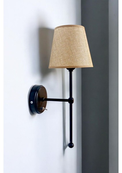 Siyah Kablosuz Pilli Aplik, Tak ve Çalıştır, Kolay Kullanım, Metal Materyal, G9 Duy indirimleri