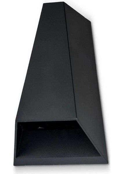 YL83-1042 Bergama 6 Watt Siyah Çift Yönlü Dış Mekan LED Aplik - Gün Işığı (3200K)