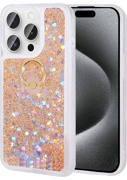 Apple iPhone 15 Pro Kılıf Rntc Milce Kapak-Gold