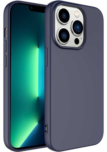 Apple iPhone 14 Pro Kılıf Rntc Mara Laaakan Kapak-Lacivert