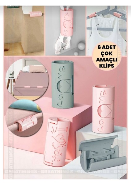 Çok Amaçlı Çarşaf Sabitleme Klipsi 6 Adet