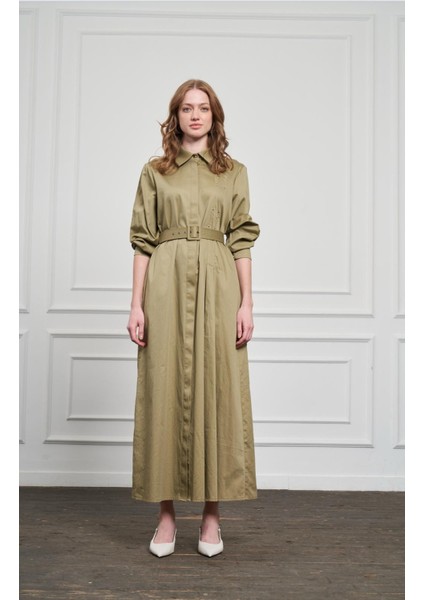 Nuss 2041 Belden Bağlama Elbise
