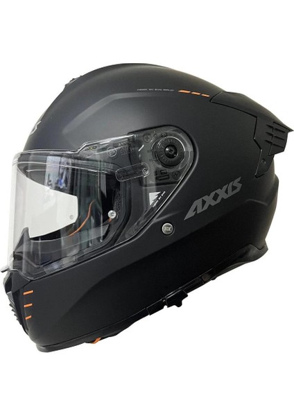 Axxıs Hawk Evo Sv Kapalı Kask Mat Siyah