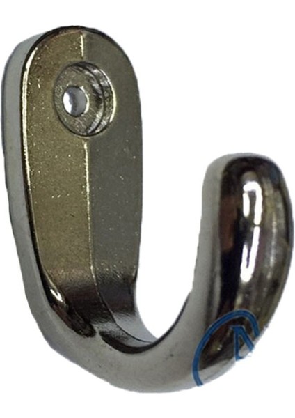 Büyük Tekli Fincan Askı, Dekor Askısı - Nikel, 12 x 23 x 30 mm