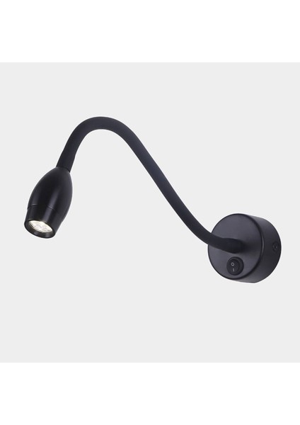 3 W Led Baykuş Okuma Lambası, Gün Işığı, Siyah, G9 Duy, Modern Tasarım
