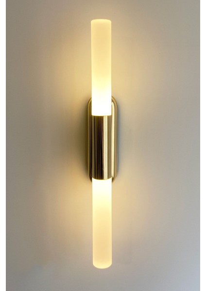 Şık Altın Kaplama Çift Kollu LED Aplik, Modern ve Estetik Tasarım fırsatları