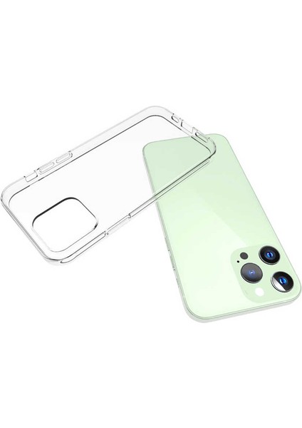 Apple iPhone 15 Pro Kılıf Rntc Süper Silikon Kapak-Renksiz