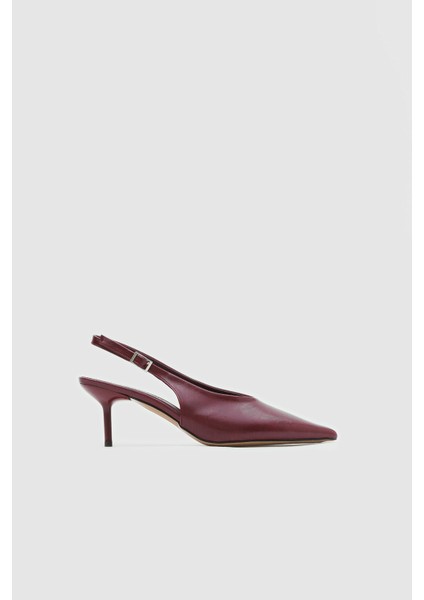 Cilt Bantlı Kadın Topuklu Ayakkabı