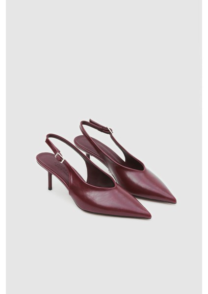 Cilt Bantlı Kadın Topuklu Ayakkabı