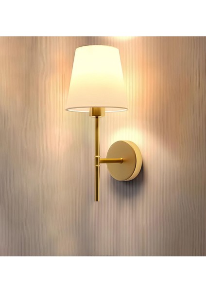 Modern kablosuz pilli aplik, parlak gold sarı kaplama, kolay kullanım, metal materyal, G9 duy