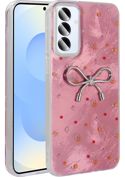 Samsung Galaxy S24 Fe Kılıf Kamera Korumalı Figürlü Rntc Ponti Silikon Kapak - Açık Pembe