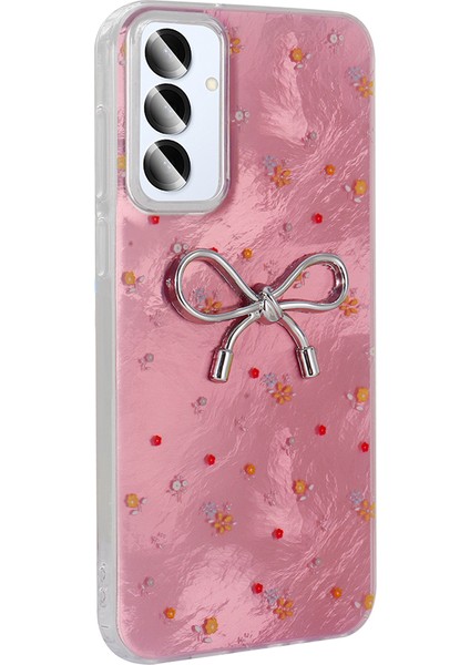Samsung Galaxy S24 Fe Kılıf Kamera Korumalı Figürlü Rntc Ponti Silikon Kapak - Açık Pembe