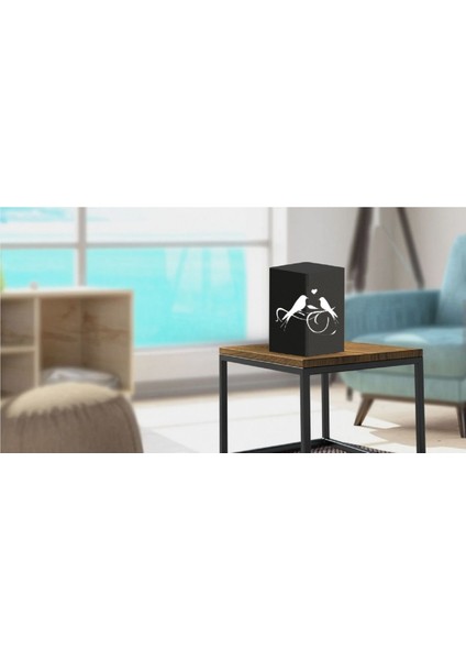 Modern siyah metal aydınlatma, elektrostatik boyalı, şık ve dayanıklı tasarım