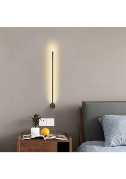 70 cm Ledli,duvaraplik,çubukaplik,yatakbaşı,modern,dekoratif,koridor, Siyah 3000K Günışığı