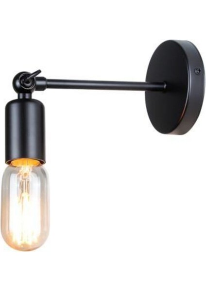 Şık Siyah Metal Aplik ile Evinize Zarif ve Modern Dokunuş