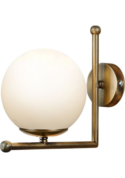 Modern altın renkli, soft cam detaylı, şık metal aydınlatma ürünü