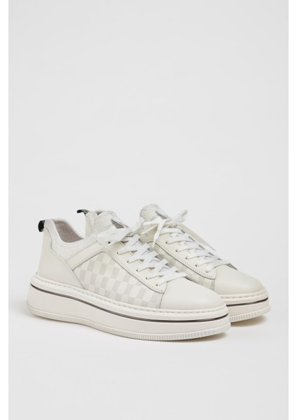Adrian Model Kombinasyonlu Deri Ithal Taban Sneaker Ayakkabı