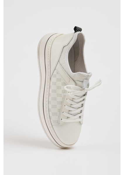 Adrian Model Kombinasyonlu Deri Ithal Taban Sneaker Ayakkabı