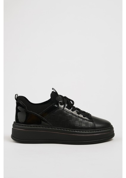 Adrian Model Kombinasyonlu Deri Ithal Taban Sneaker Ayakkabı