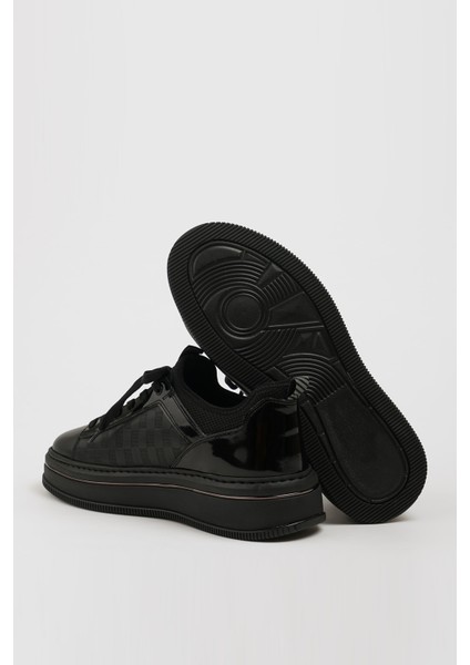 Adrian Model Kombinasyonlu Deri Ithal Taban Sneaker Ayakkabı