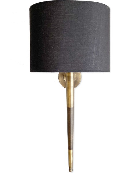 Modern mat siyah metal aplike, şık ve dekoratif duvar süsü, E14 duy tipi. fiyatları