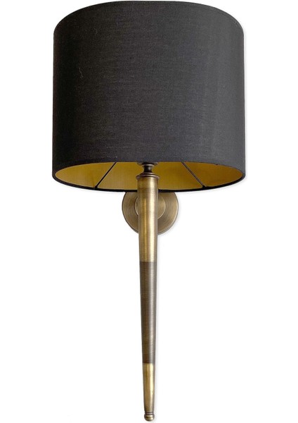 Modern mat siyah metal aplike, şık ve dekoratif duvar süsü, E14 duy tipi. modelleri
