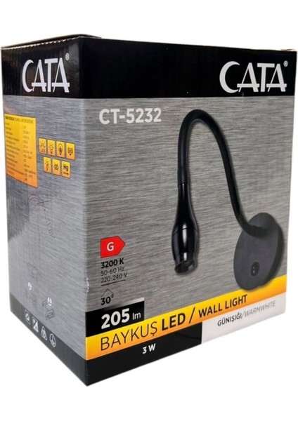 3W Baykuş Led Aplik Siyah Kasa, Günışığı, Çok Renkli, Metal, E14 Duy Tipi fiyatları